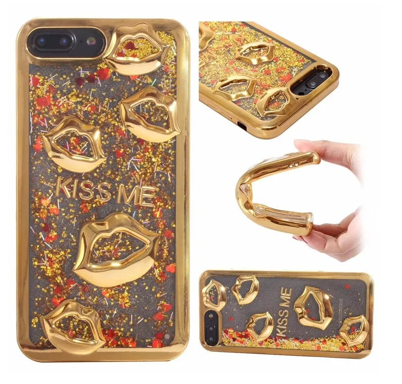Three-dimensional lips design back cover case for Huawei P20 and P30 mobile phones in multiple colour options
