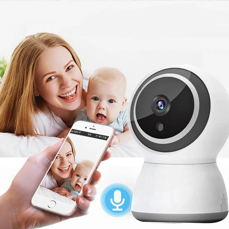 Tuya wireless security camera with pan/tilt, 1080P, infrared night vision, two-way audio