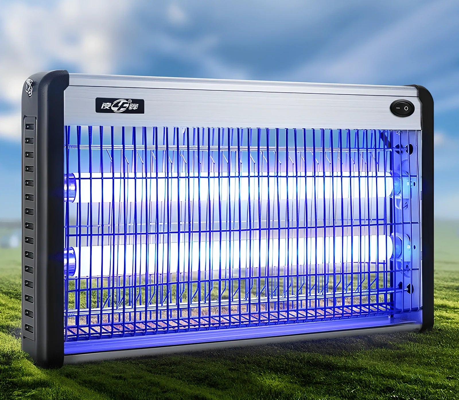 20W electric mosquito killing lamp with UV tube and collection tray for indoor fly control, 15cm height