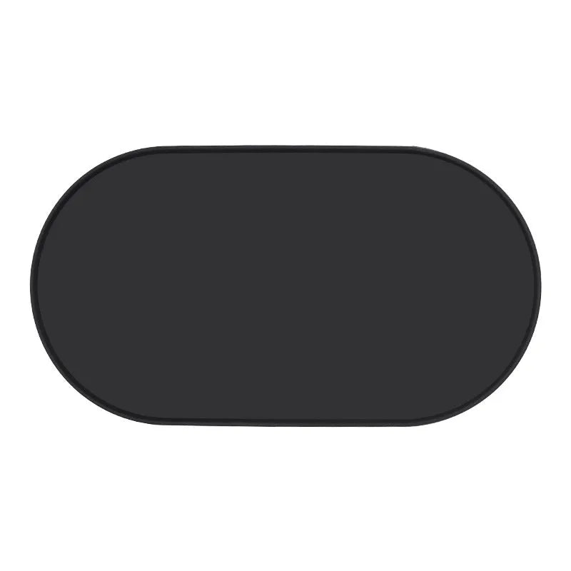 Silicone waterproof placemat for cat bowls in green, beige, black, or purple colour.