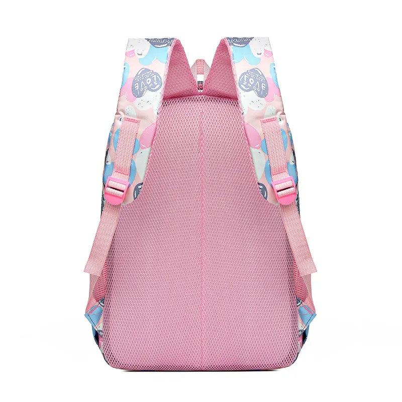 Student backpack in Oxford cloth with air pillow belt system available in multiple colours