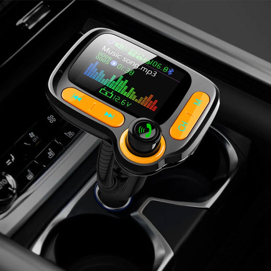 Car Bluetooth Multi-Function Player with large colour screen and quick charge feature