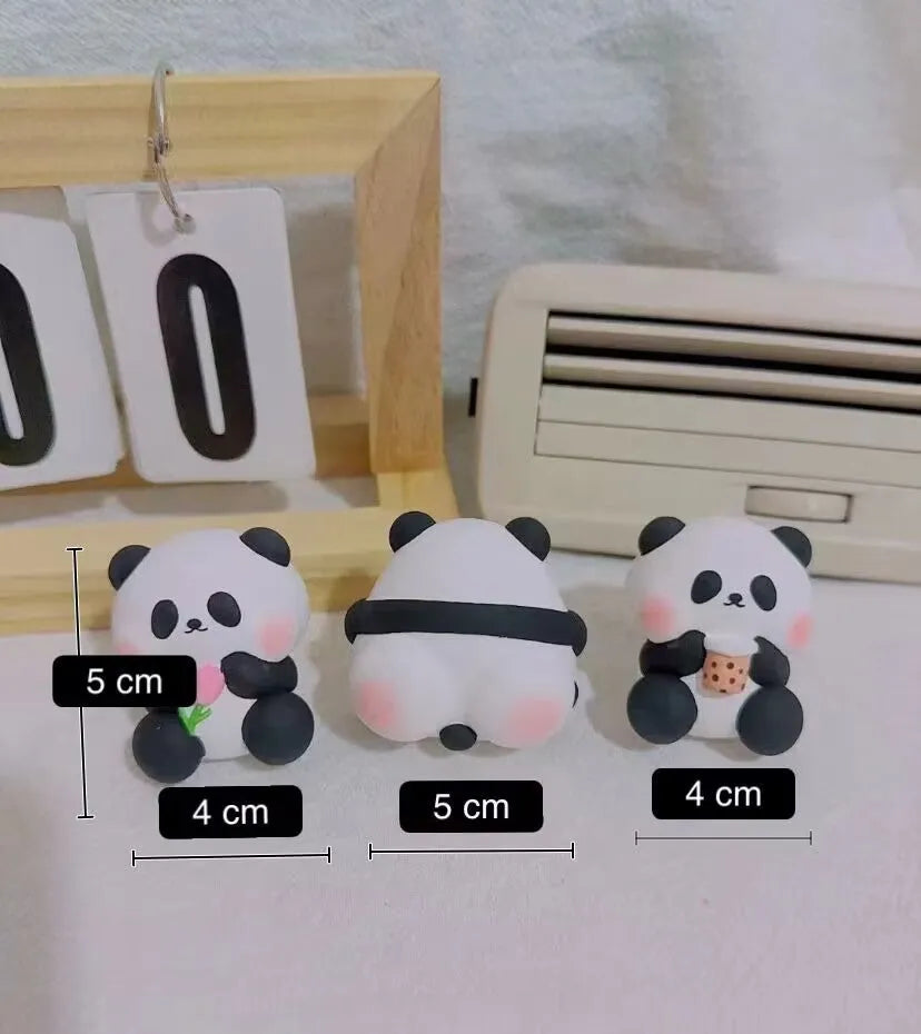 Cute panda car vent perfume decoration for aromatherapy and odour removal