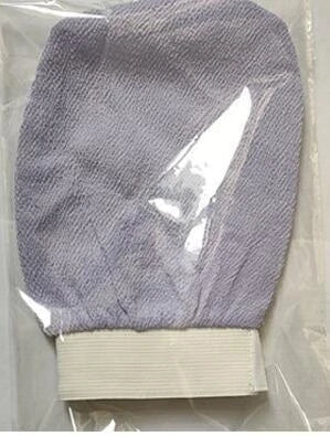 Single Layer Rayon Bath Rub Towel in various colors for gentle skin exfoliation