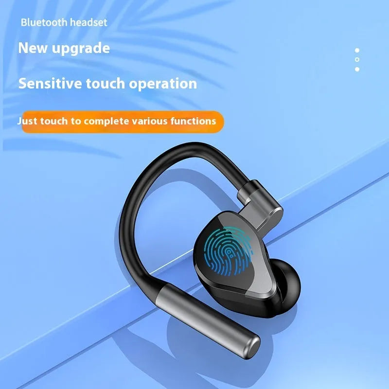Private Model L15 wireless Bluetooth headset single ear ear-mounted ABS waterproof in silver black colour