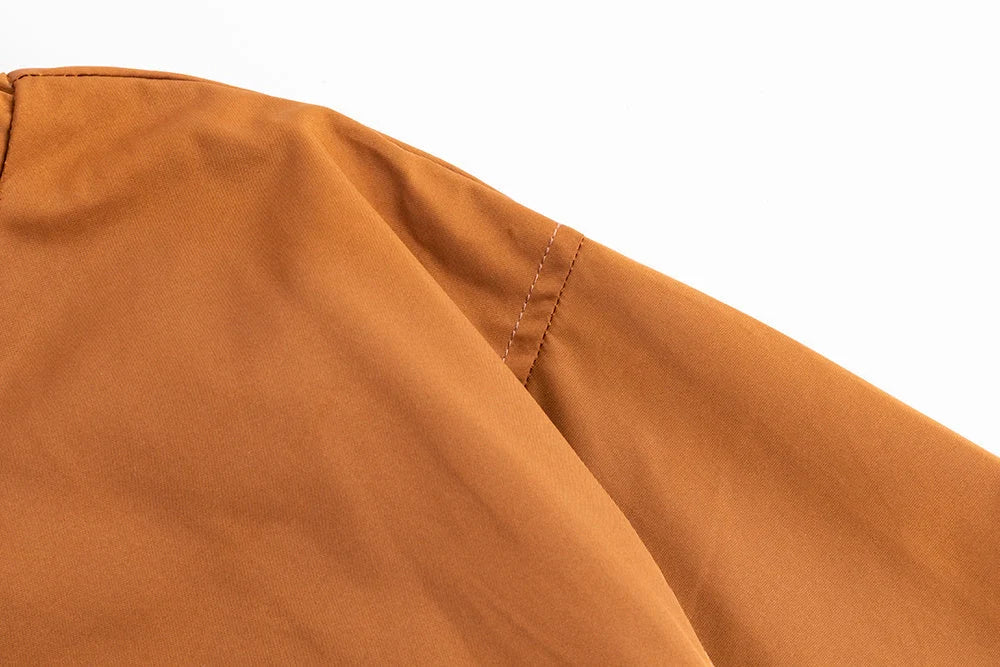 Men's outdoor assault suit in coffee color, rainproof and windproof, sizes S to 2XL