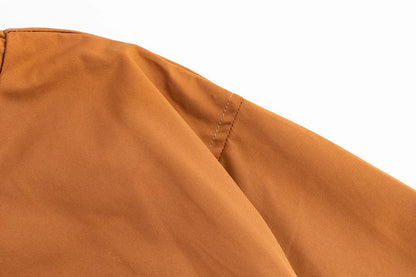 Men's outdoor assault suit in coffee color, rainproof and windproof, sizes S to 2XL