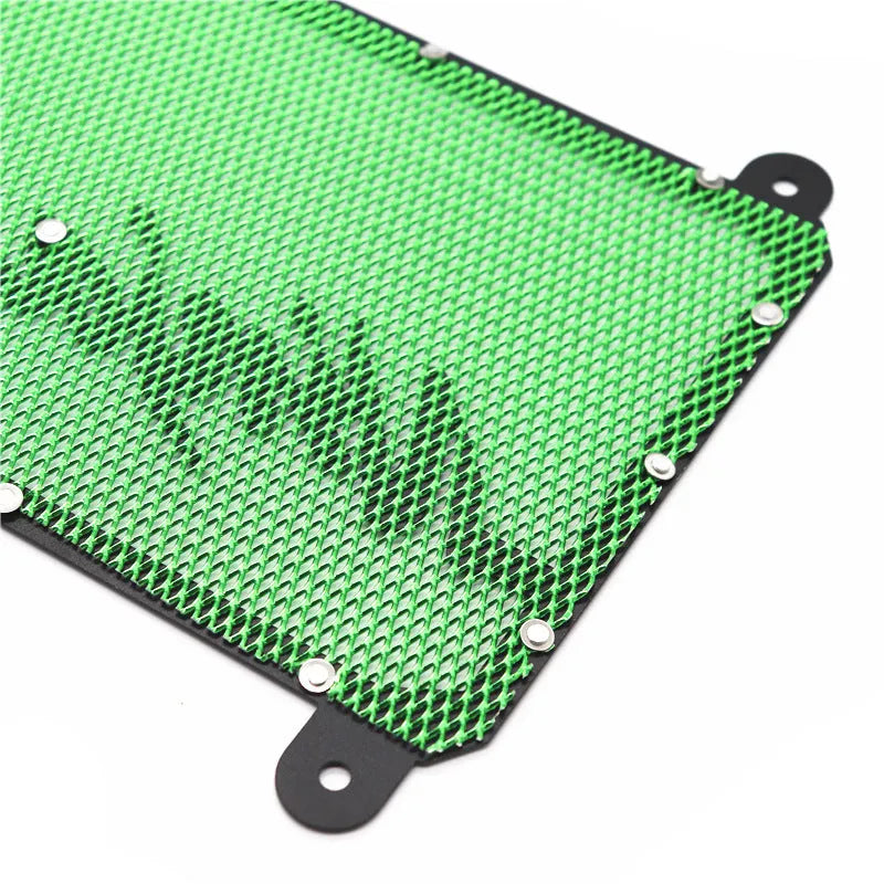 Kawasaki Z400 Ninja 400 radiator guard mesh cover in black gold green or red colour options