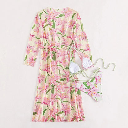 Bikini swimsuit with printed pattern in colour from picture one, sizes S to XL for women