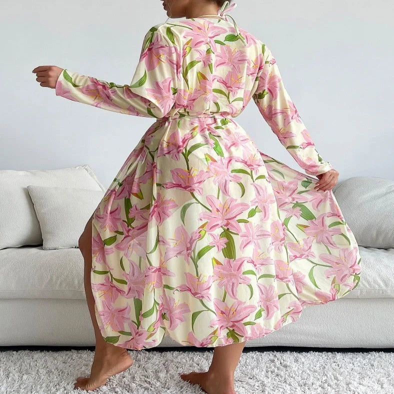 Bikini swimsuit with printed pattern in colour from picture one, sizes S to XL for women