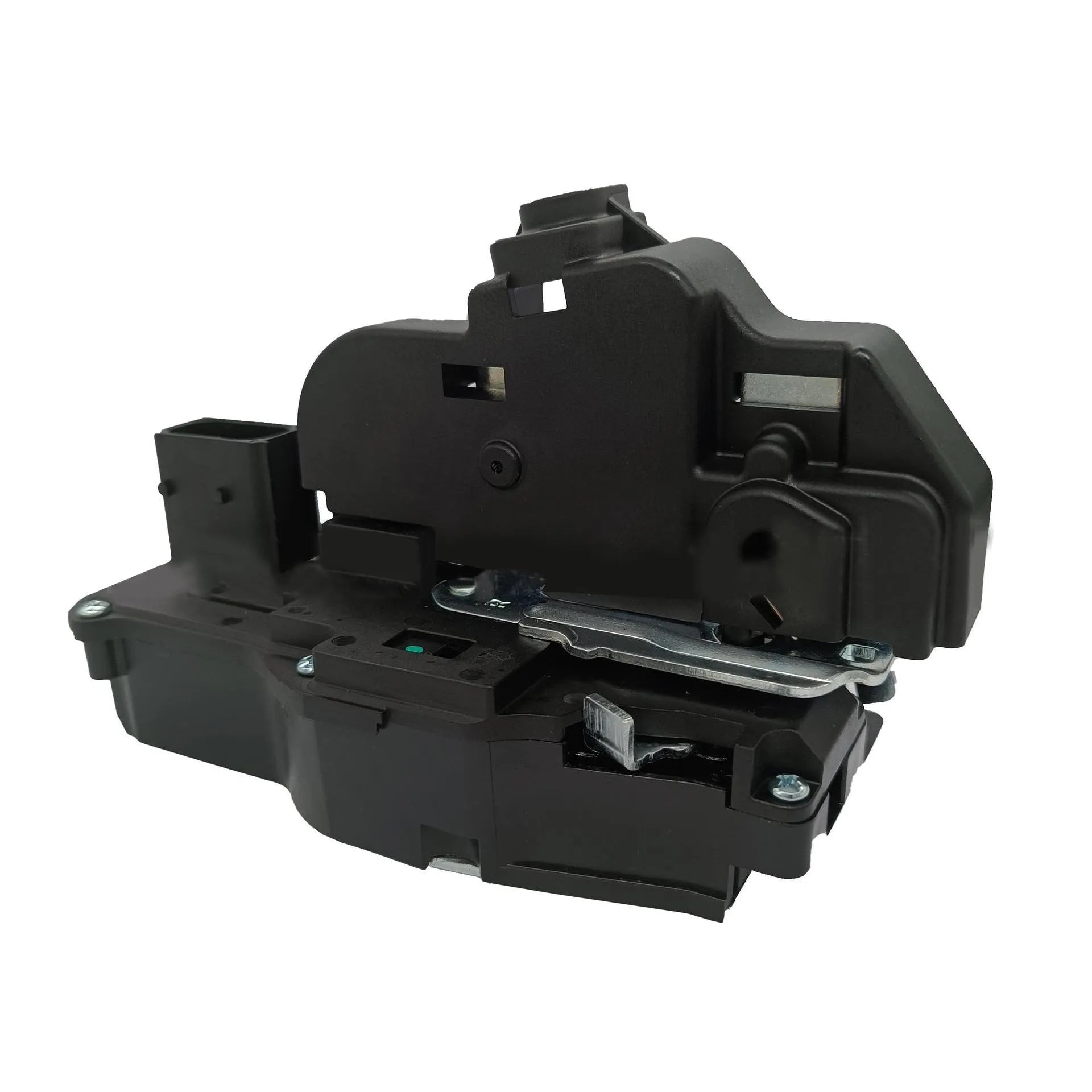 Cadillac SLS right front door lock actuator replacement part in black plastic