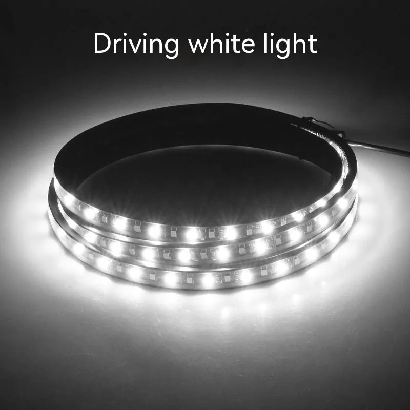Yellow and white pedal streamer side steering light lamp for vehicles with 150cm or 180cm length.