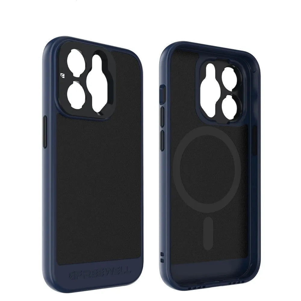 Black protective phone case compatible with iPhone 13 Pro, 14 Pro, and 15 Pro models.