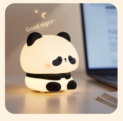 Panda LED Night Light with adjustable colors and USB rechargeable battery