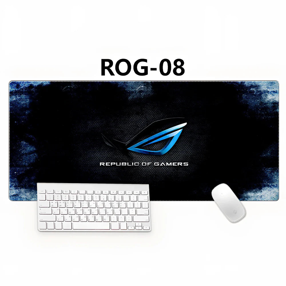 Country Edge Keyboard Pad 80cm x 30cm in ROG-02 design with natural rubber base and Jiaji cloth surface for desk stability