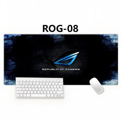 Country Edge Keyboard Pad 80cm x 30cm in ROG-02 design with natural rubber base and Jiaji cloth surface for desk stability