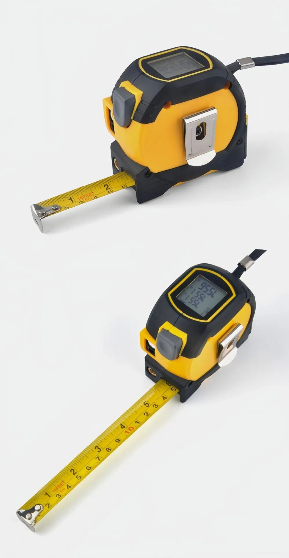 Laser range finder infrared distance measuring tool ABS TPR body 40m or 60m range blue or yellow colour