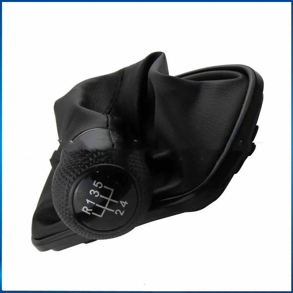 Volkswagen Mk4 gear shifter handle with silver frame and black lines for 6-speed manual transmission