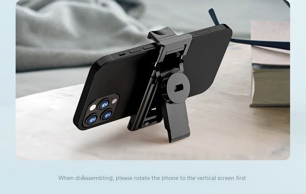 Bluetooth selfie stick with detachable desktop stand, extended to 1060mm, ABS stainless steel construction