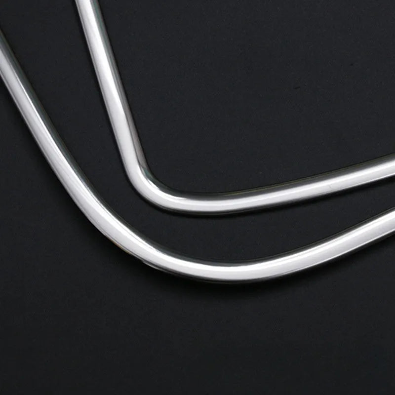 Silver 304 stainless steel audio frame trim kit for 20-22 ROOX40 car door panels