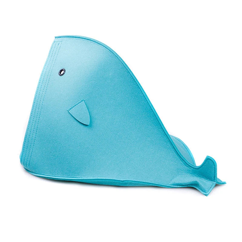 Foldable Felt Pet Nest in grey and blue, eco-friendly and washable pet bed