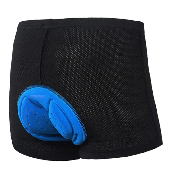 Black bicycle cycling underwear with mesh fabric and silicone lining for summer cycling