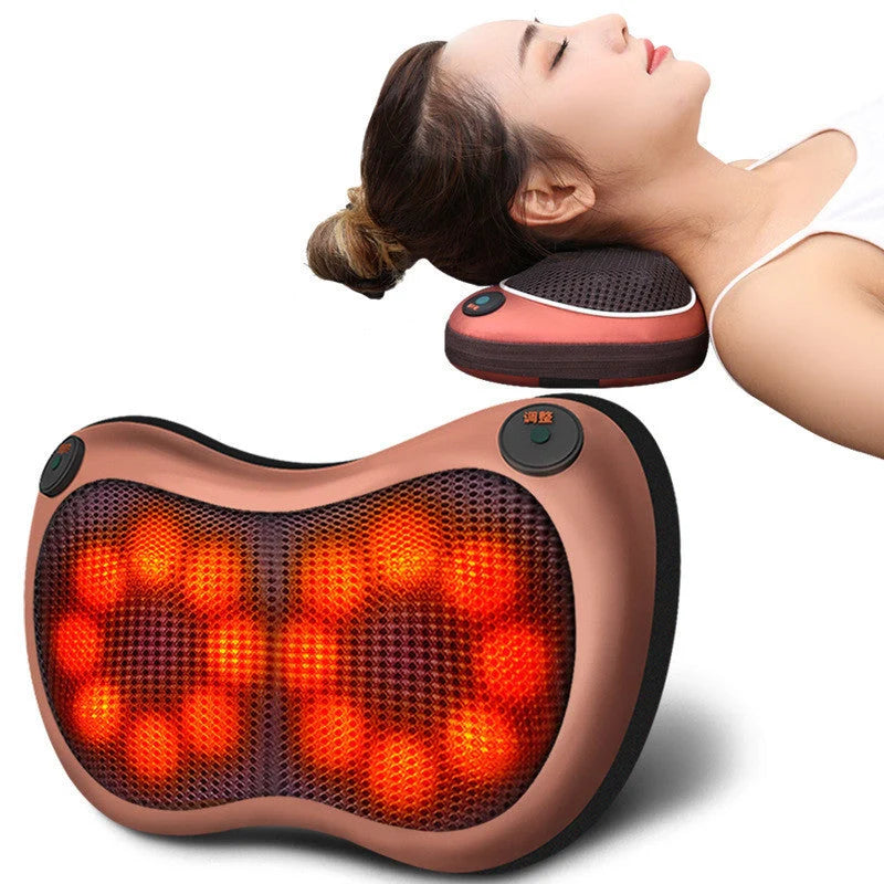 Massager Pillow with multiple head options for customised muscle relief
