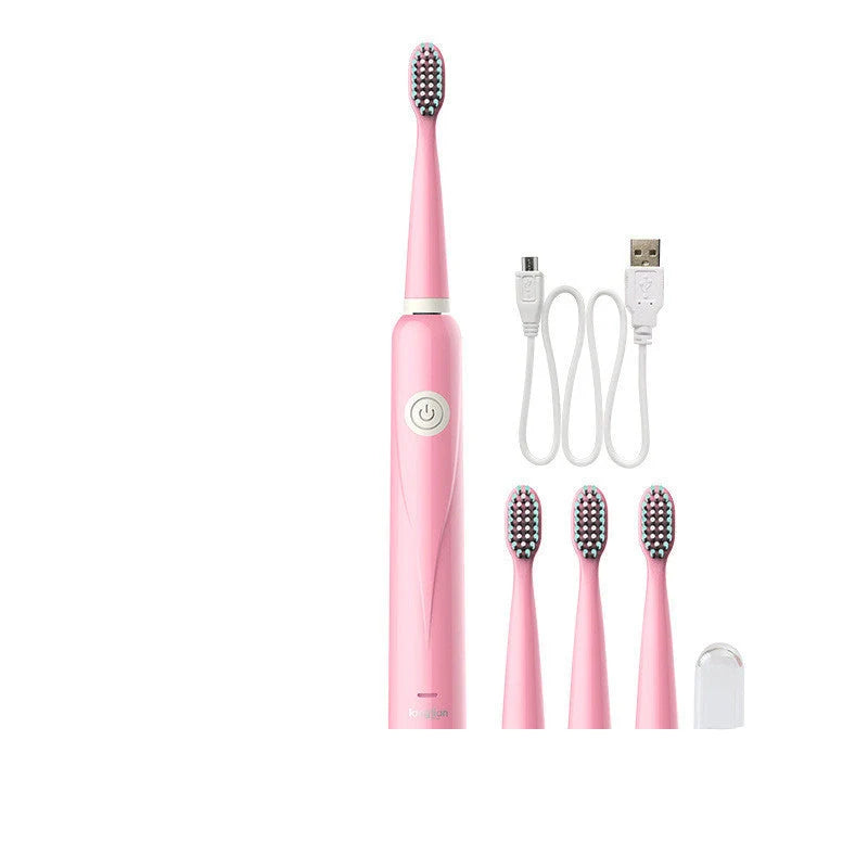 Sonic electric toothbrush with USB charging in multiple colours