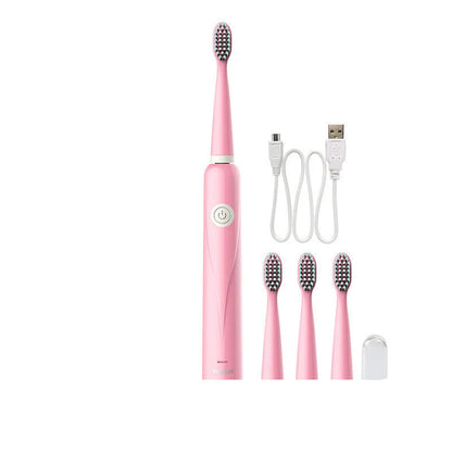 Sonic electric toothbrush with USB charging in multiple colours