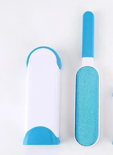 Reusable pet hair remover with self-cleaning base in multiple colours