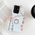 Samsung marble TPU phone case in white gold style for Galaxy S10