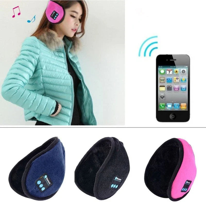 Bluetooth Earmuffs in various colors for winter warmth and phone connectivity
