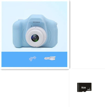 Playful X2 HD Mini Digital Camera for Kids with Durable Silicone Body, Vibrant Display, and Creative Filters