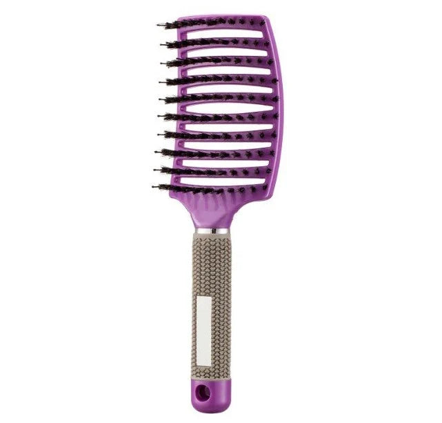 Ultra-Soft Detangling Hair Brush with Scalp Massage - Premium Bristles and Nylon for Effortless Tangle-Free Hair