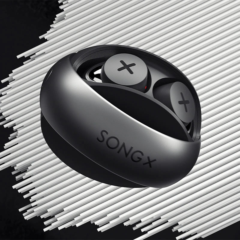 SONGX TWS wireless Bluetooth earphones with star-ring design and USB-C case