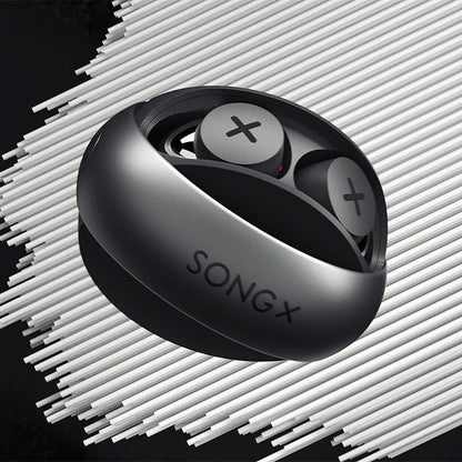 SONGX TWS wireless Bluetooth earphones with star-ring design and USB-C case