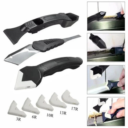 3 in 1 Silicone Removal and Caulking Tool Kit with various tools for sealant application and removal
