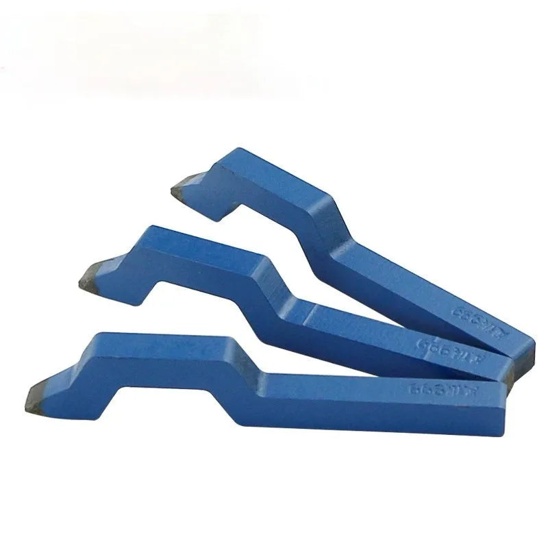 Curved character steel stamping tool for jewellery with heat-treated 45 steel construction