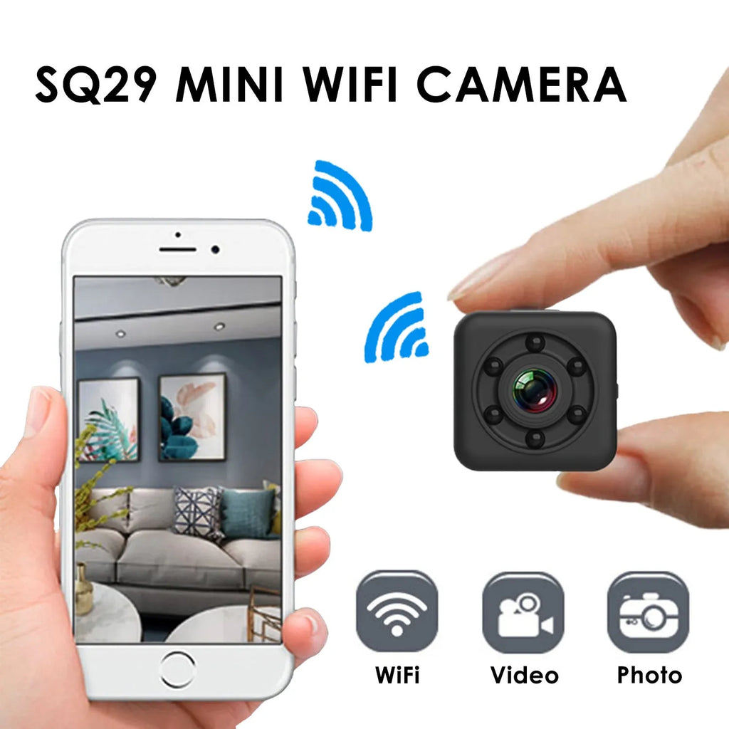 SQ29 waterproof sports camera with MicroUSB port and TF card slot