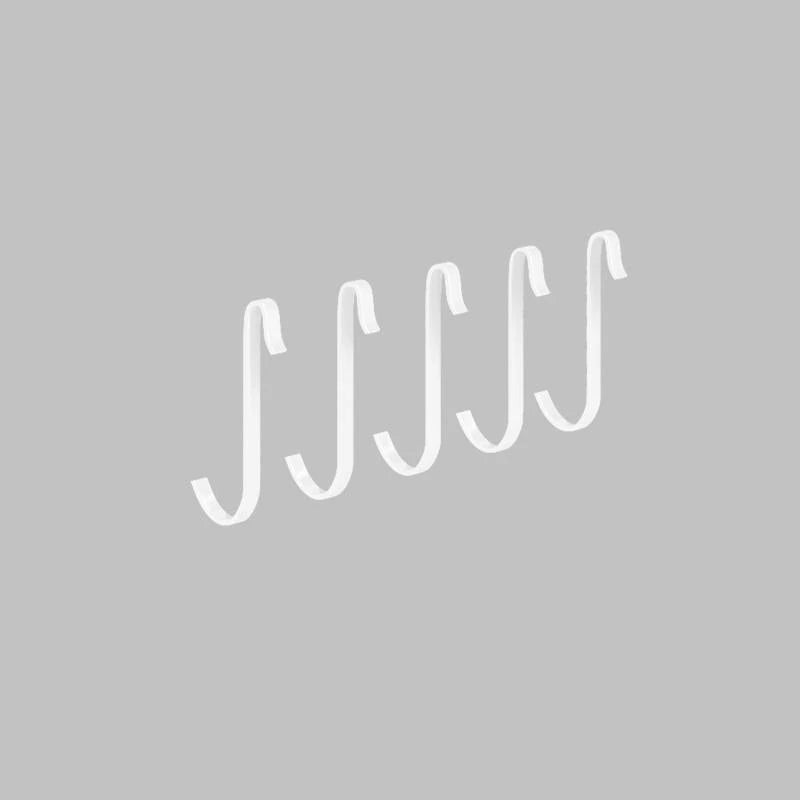 Stainless steel kitchen wall storage rack with hole plate for customisable organisation