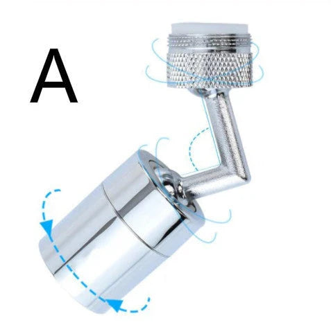 720 Degree Angle Kitchen Faucet with universal rotation and splash-proof design