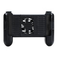 Black Bluetooth mobile game controller for Apple iPhone with cooling fan vents.