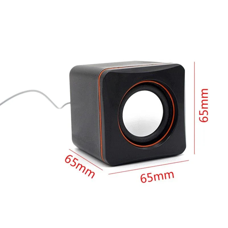Mini Portable USB Wired Desktop Speaker with adjustable volume and compact design