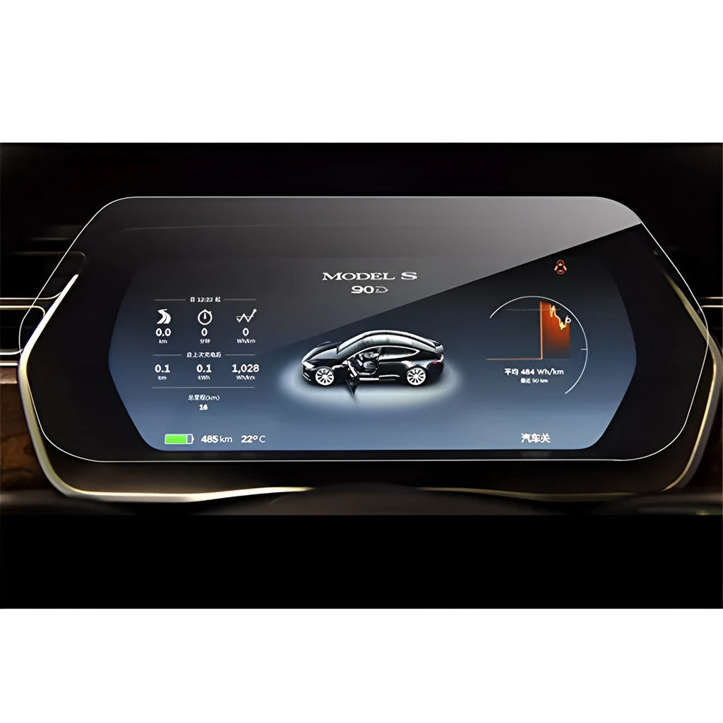 Dashboard Screen Protector for Tesla Model X and Model S 13 Inch 283.6x103.2mm Straight Edge Nano-Layer Fingerprint Oil Layer Oleophobic High Transparency 4 Hours Tempering Touch Responsive Explosion-Proof Crack Special Colloid