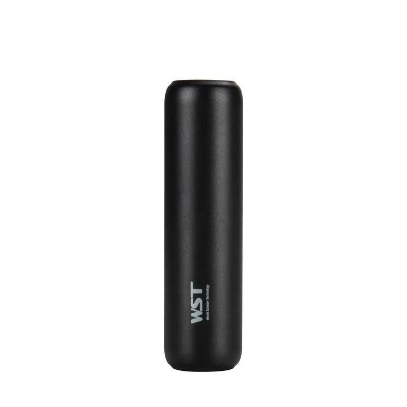 Mini portable pocket power bank 3350mAh cylindrical aluminium shell plastic casing White