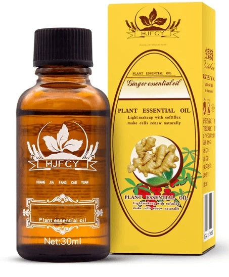 Royal Grassland Ginger Essential Oil bottle with natural ingredients for skin care