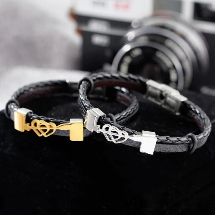 Stainless steel heart bracelet with cubic zirconia stones in a link chain style, available in multiple colours