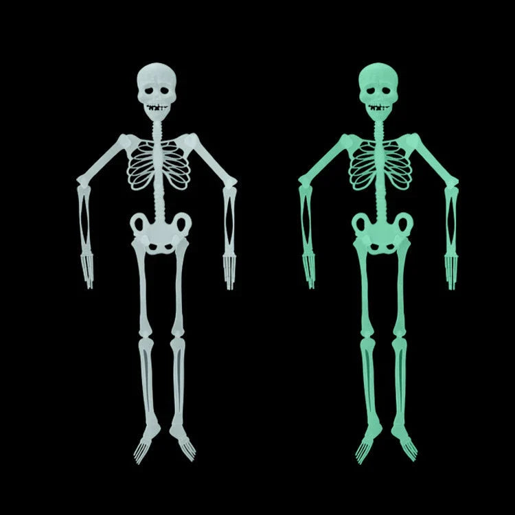 Luminous Skeleton Halloween Decor with Glow-in-the-Dark Effect