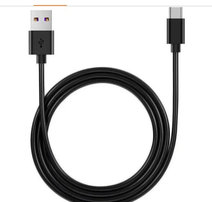 5A fast charging USB to Type-C data cable in white and black