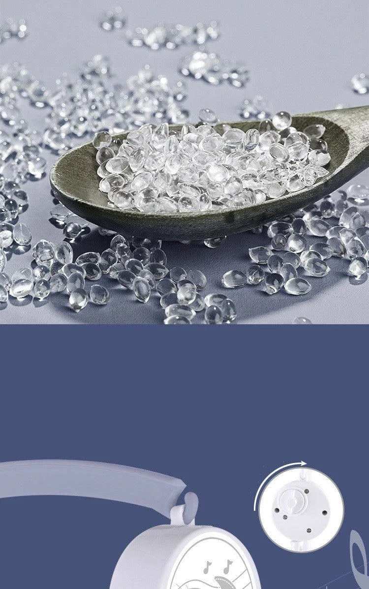 Baby crib mobile with rotating music star and soft pendants for infant development